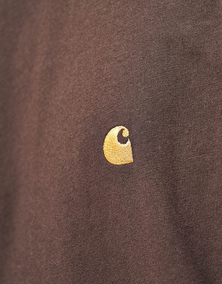 Carhartt WIP S/S Chase T-Shirt - Tobacco/Gold - Image 3