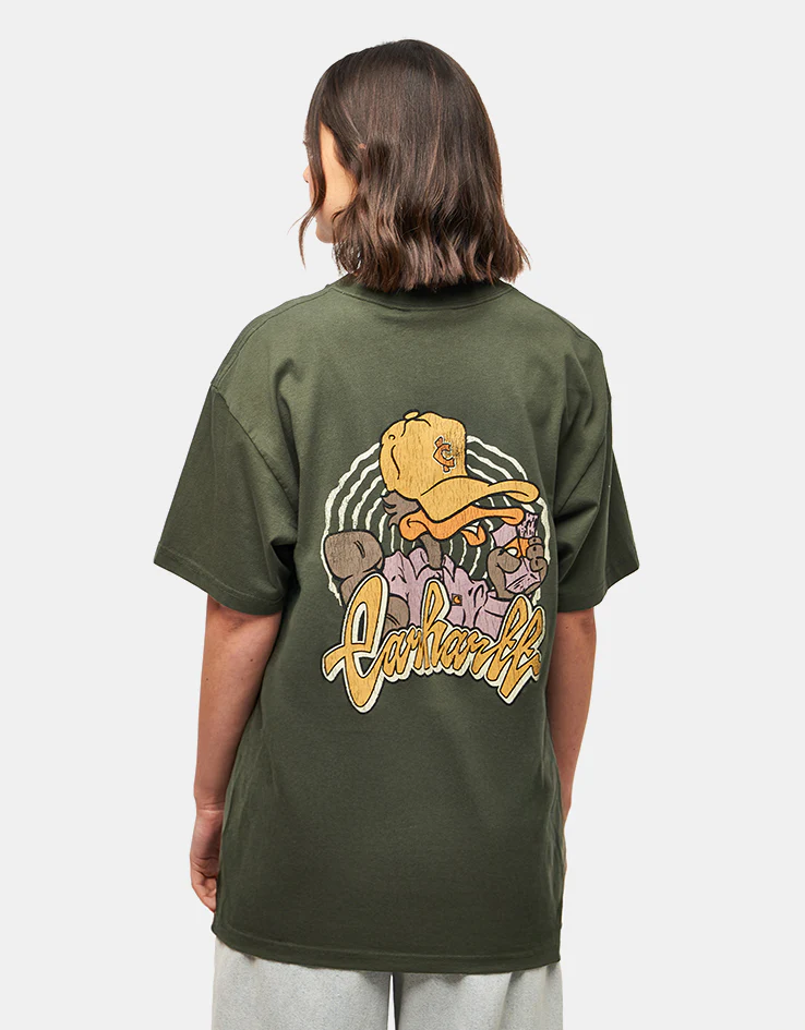 Carhartt WIP S/S Chedda T-Shirt - Opuntia (Heavy Stone Wash) - Image 5