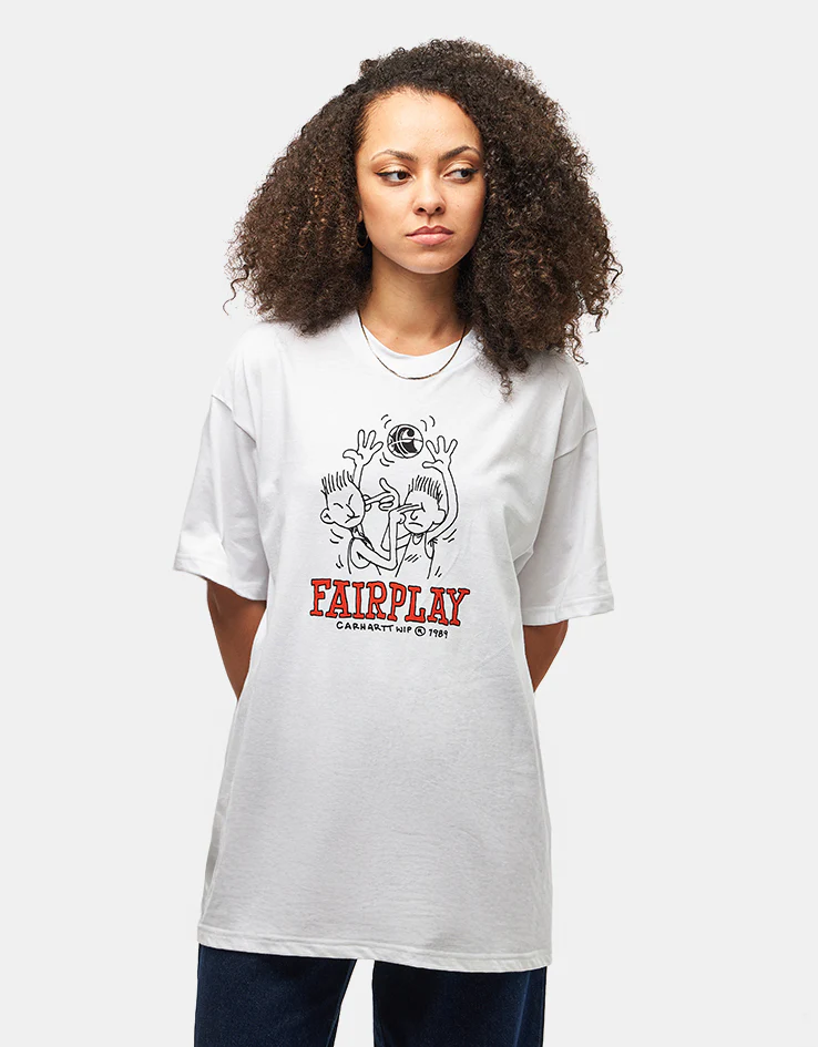 Carhartt WIP S/S Fairplay T-Shirt - White - Image 4