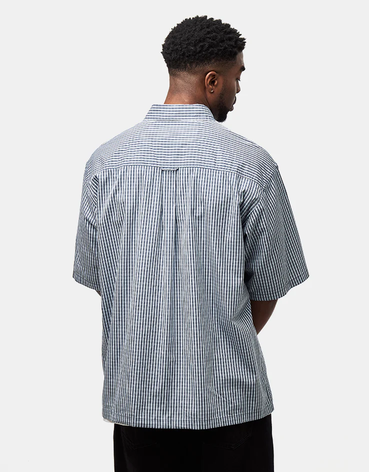 Carhartt WIP S/S Groff Shirt - Groff Check/Blue River - Image 3