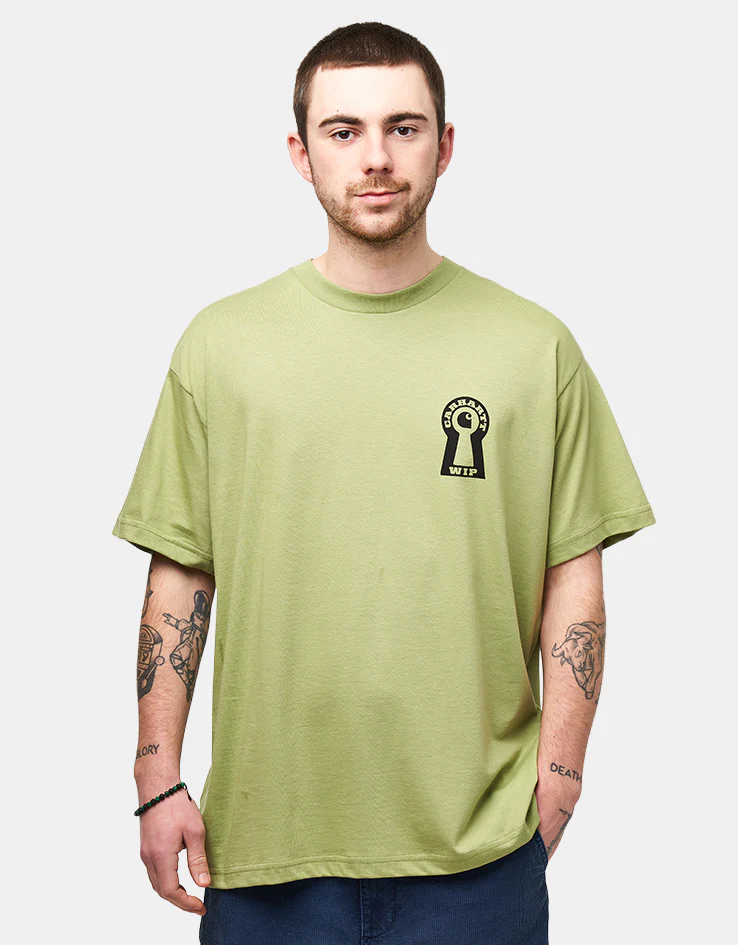 Carhartt WIP S/S Locked T-Shirt - Gentle Green - Image 2