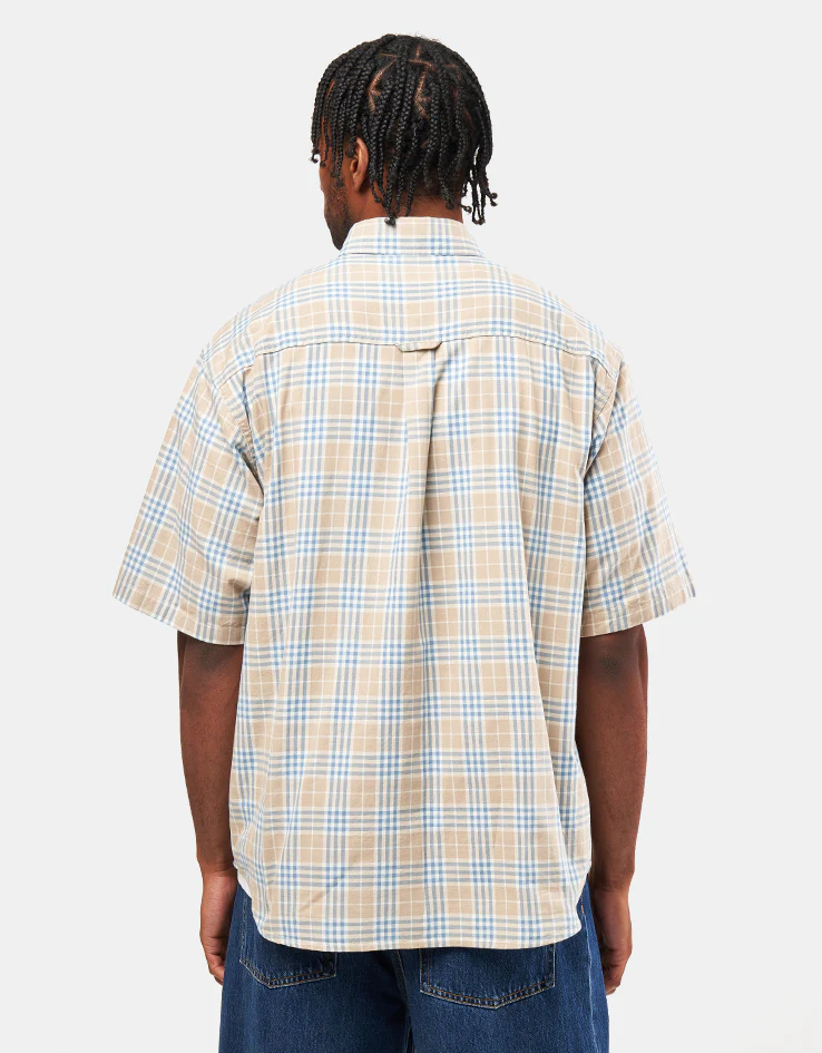 Carhartt WIP S/S Niven Shirt - Niven Check/Wall/Wax - Image 3