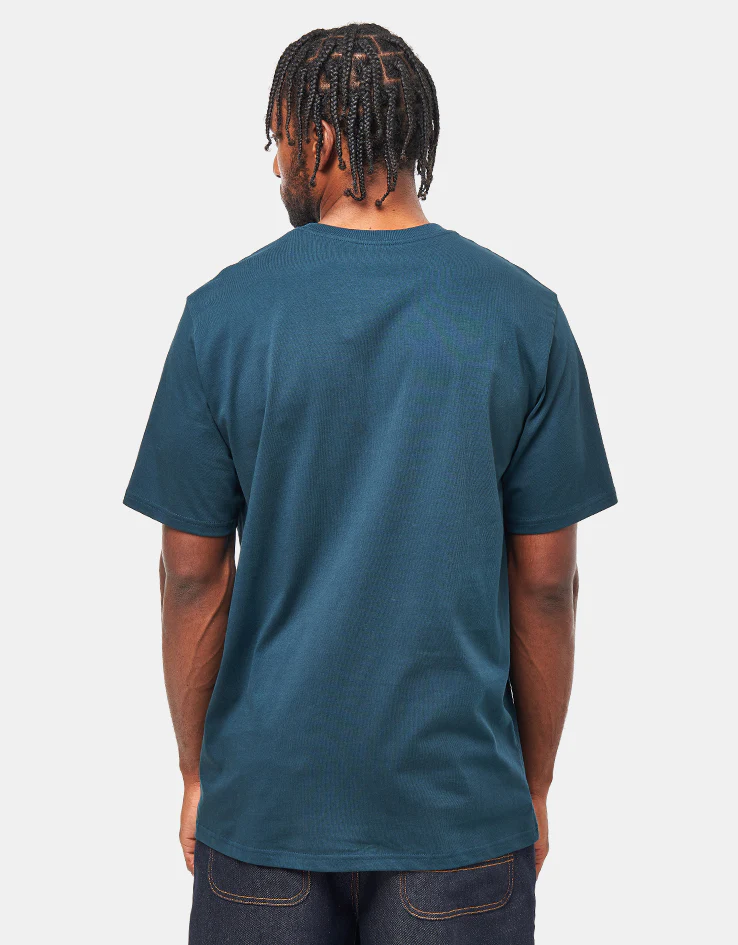 Carhartt WIP S/S Pocket T-Shirt - Deep Lagoon - Image 3