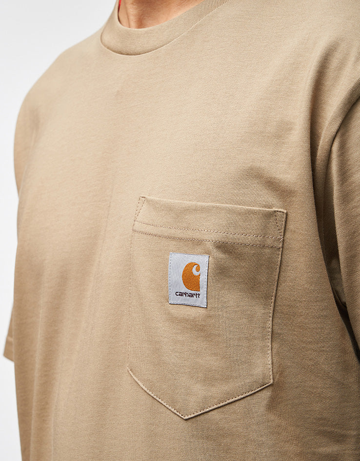 Carhartt WIP S/S Pocket T-Shirt - Iroko - Image 3