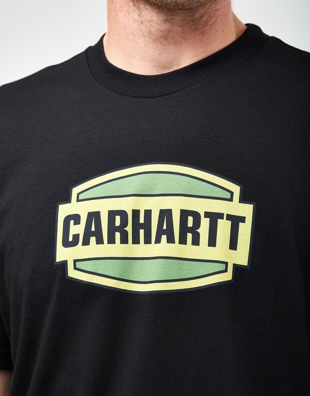 Carhartt WIP S/S Press Script T-Shirt - Black - Image 3