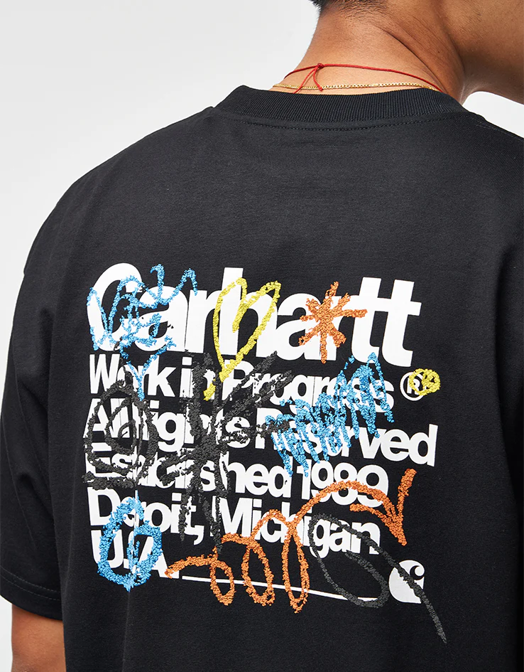 Carhartt WIP S/S Primary T-Shirt - Black - Image 3