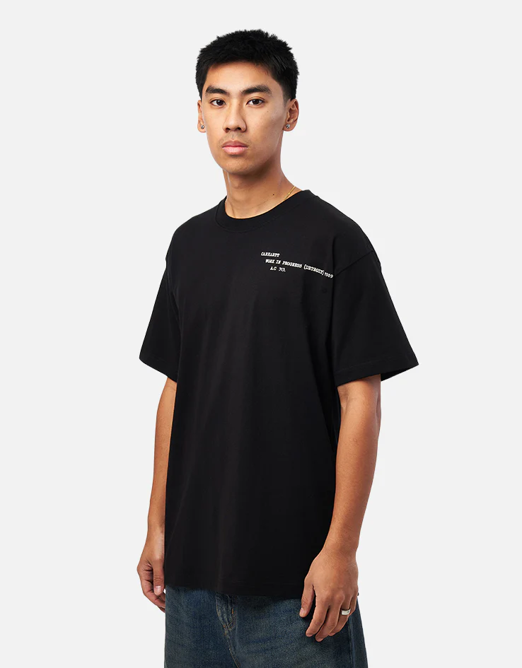 Carhartt WIP S/S Punched T-Shirt - Black - Image 3