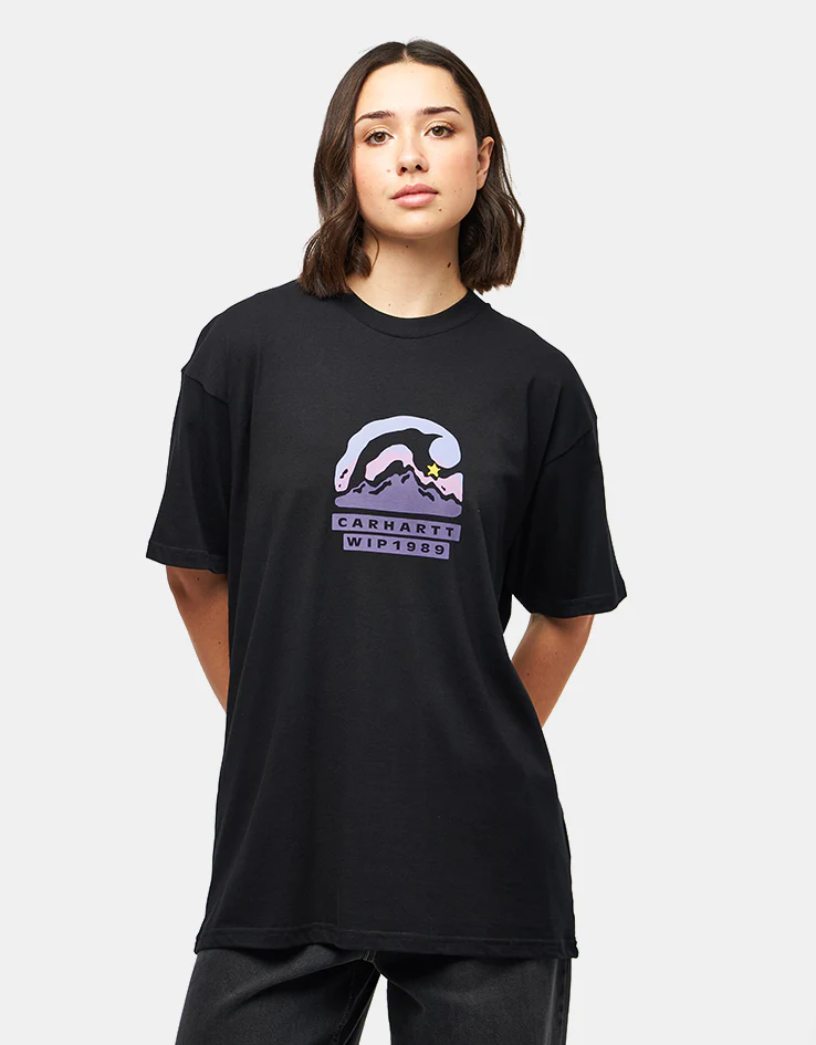 Carhartt WIP S/S Rising Helix T-Shirt - Black - Image 4