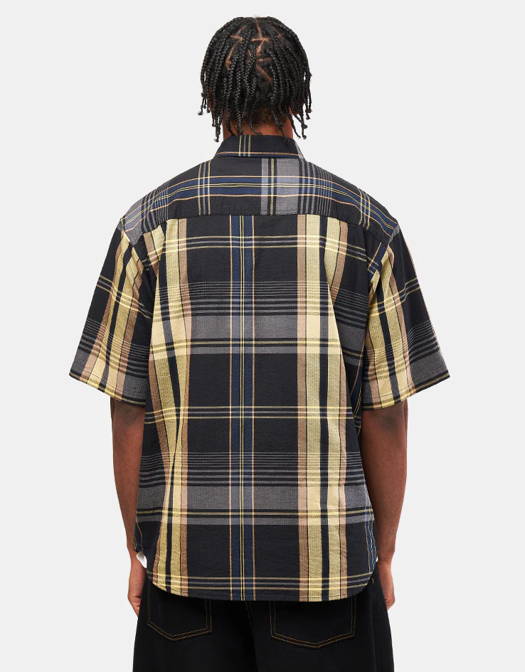 Carhartt WIP S/S Roslin Shirt - Roslin Check/Black/Black - Image 3