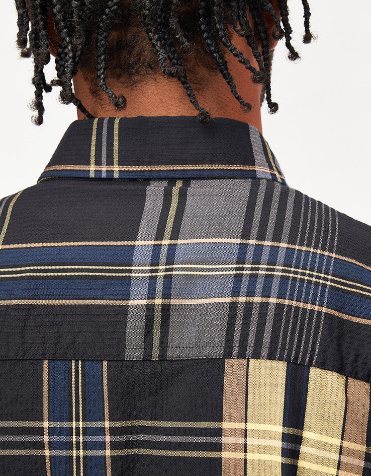 Carhartt WIP S/S Roslin Shirt - Roslin Check/Black/Black - Image 6