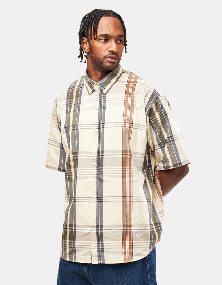Carhartt WIP S/S Roslin Shirt - Roslin Check/Natural/Wax - Image 2
