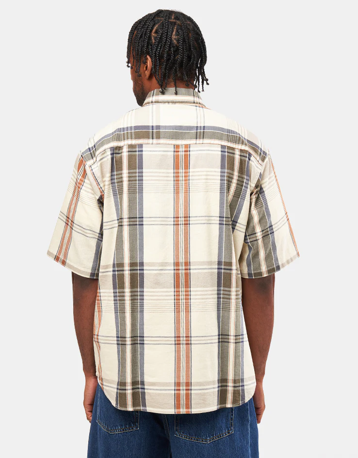 Carhartt WIP S/S Roslin Shirt - Roslin Check/Natural/Wax - Image 3