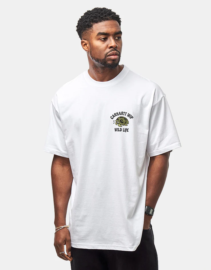 Carhartt WIP S/S Wild Life T-Shirt - White - Image 2