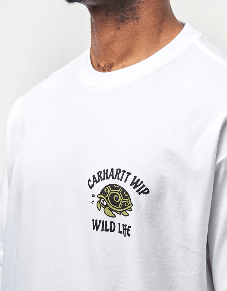 Carhartt WIP S/S Wild Life T-Shirt - White - Image 4