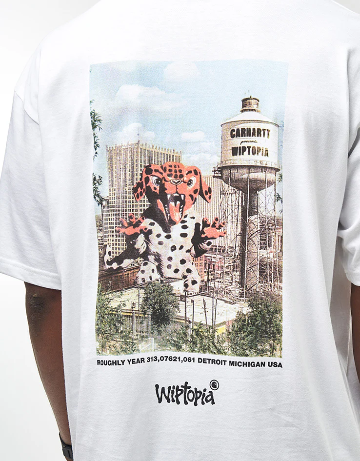 Carhartt WIP S/S Wiptopia T-Shirt - White - Image 3