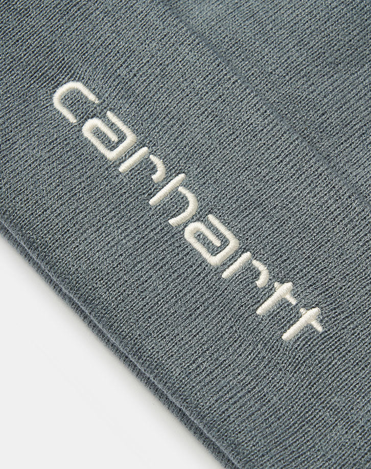 Carhartt WIP Script Beanie - Dove Grey/Wax - Image 2