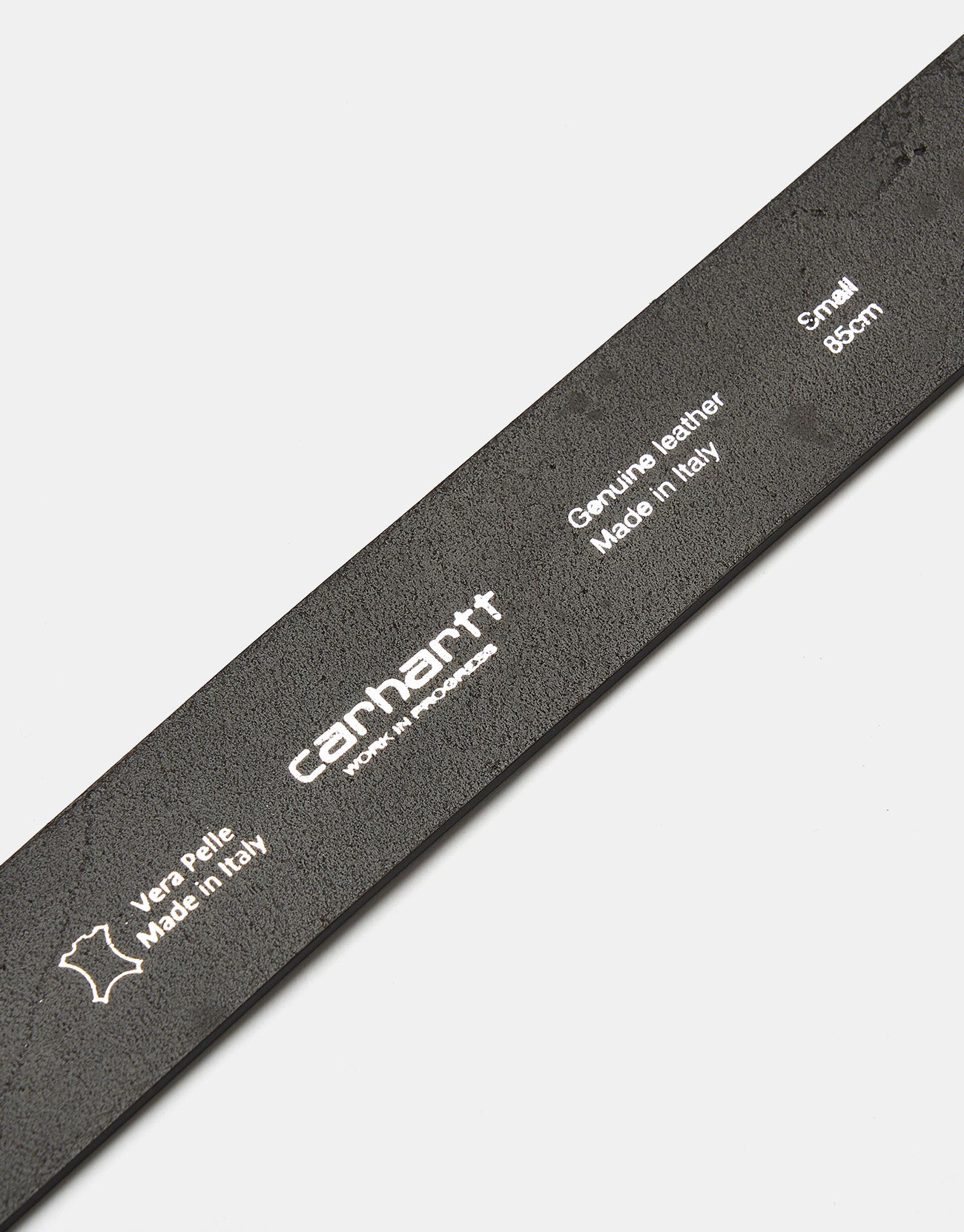Carhartt WIP Script Leather Belt - Liberica/Gun Metal - Image 4