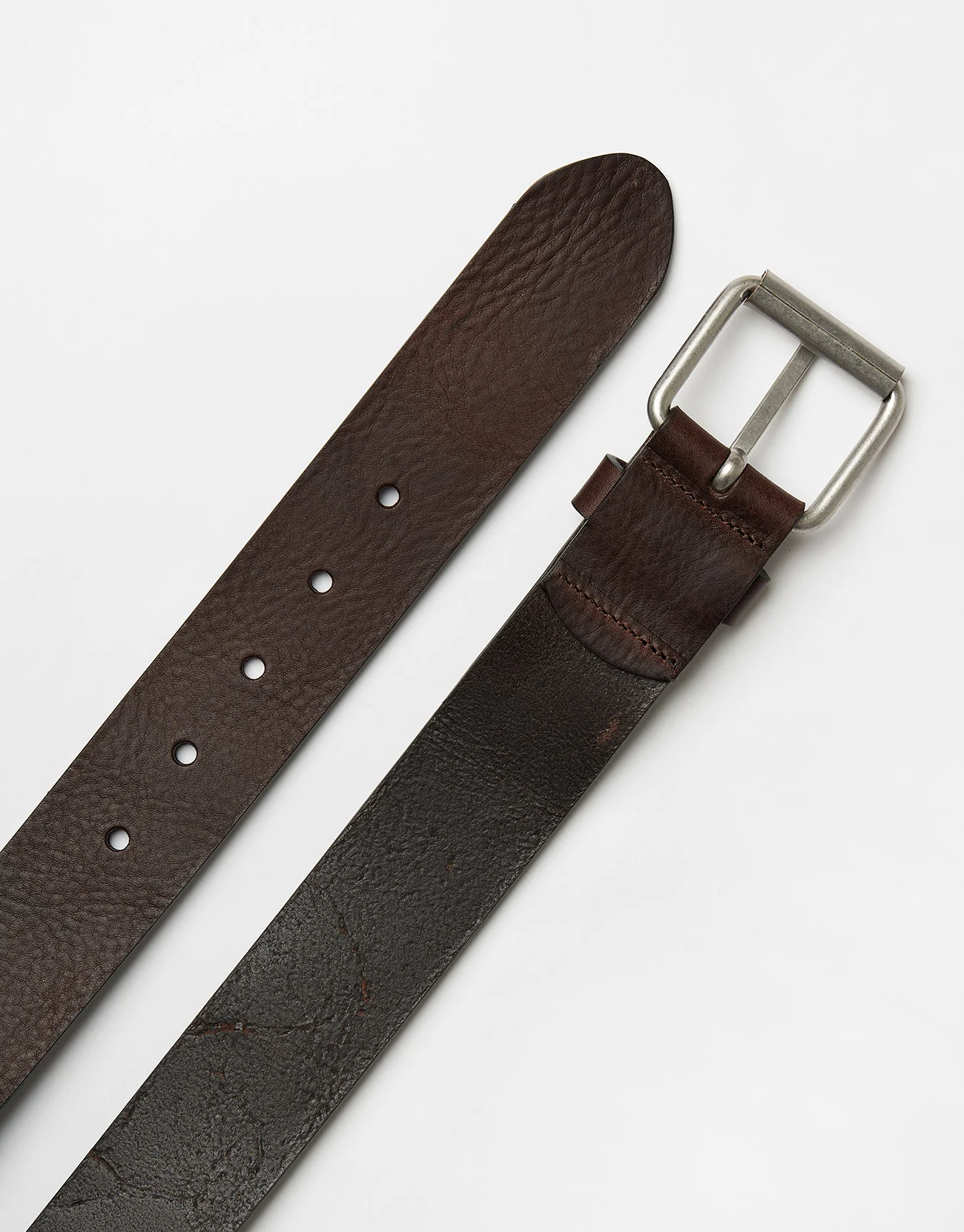 Carhartt WIP Script Leather Belt - Liberica/Gun Metal - Image 5
