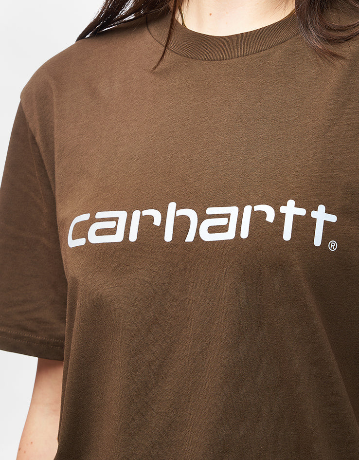 Carhartt WIP Script T-Shirt - Liberica/Air Sky - Image 6