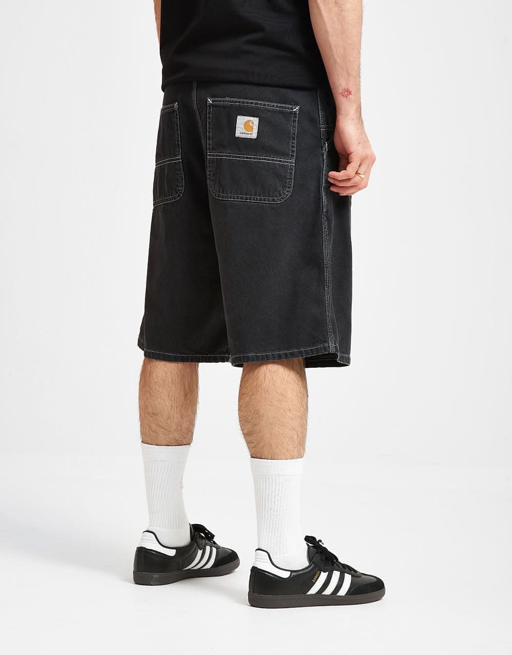 Carhartt WIP Simple Shorts - Black (Heavy Stone Wash)