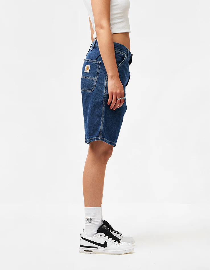 Carhartt WIP Simple Shorts - Blue (Stone Washed) - Image 8