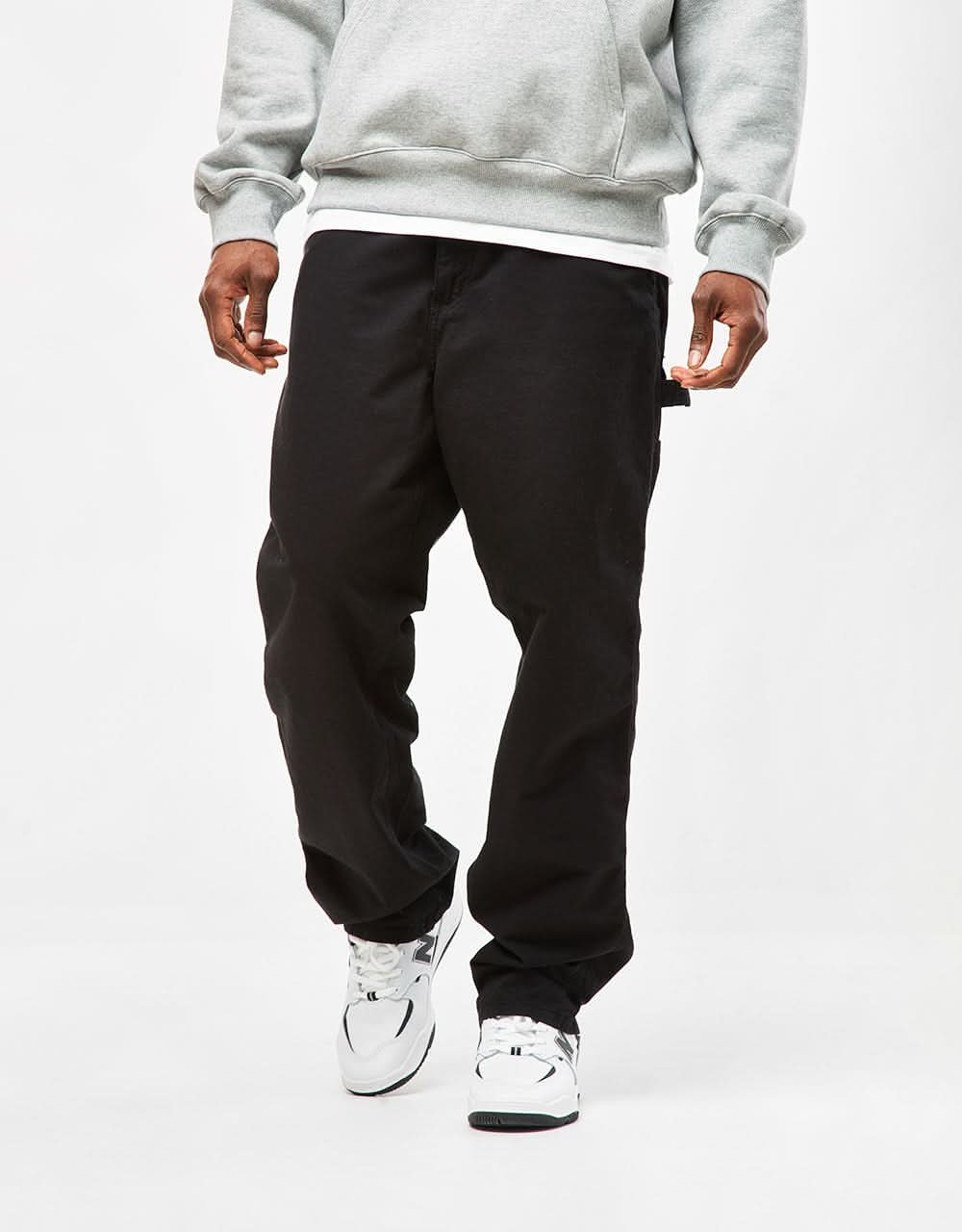 Carhartt WIP Single Knee Pant - Black (Garment Dyed) - Image 2