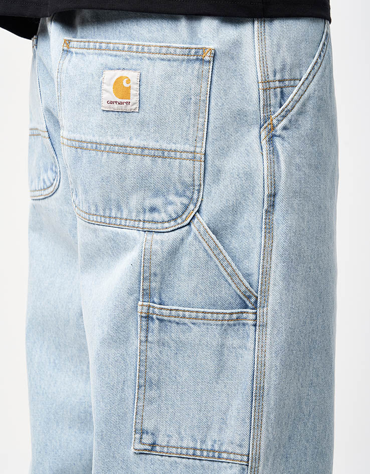Carhartt WIP Single Knee Pant - Blue Heavy Stone Bleached - Image 6
