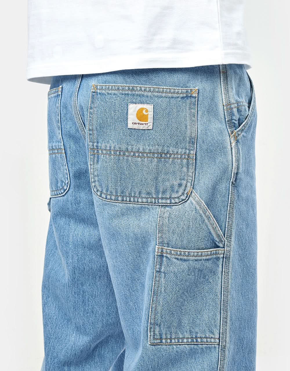 Carhartt WIP Single Knee Pant - Blue (Stone Bleached) - Image 6