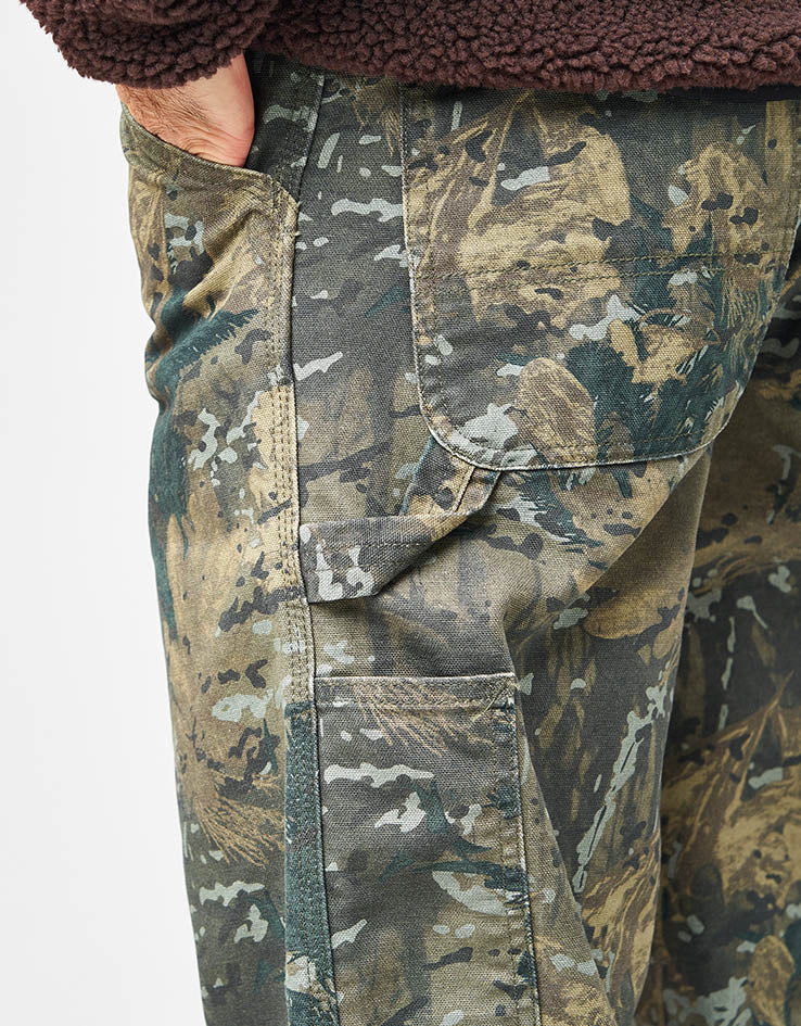 Carhartt WIP Single Knee Pant - Camo Combi/Green (Stone Washed) - Image 5