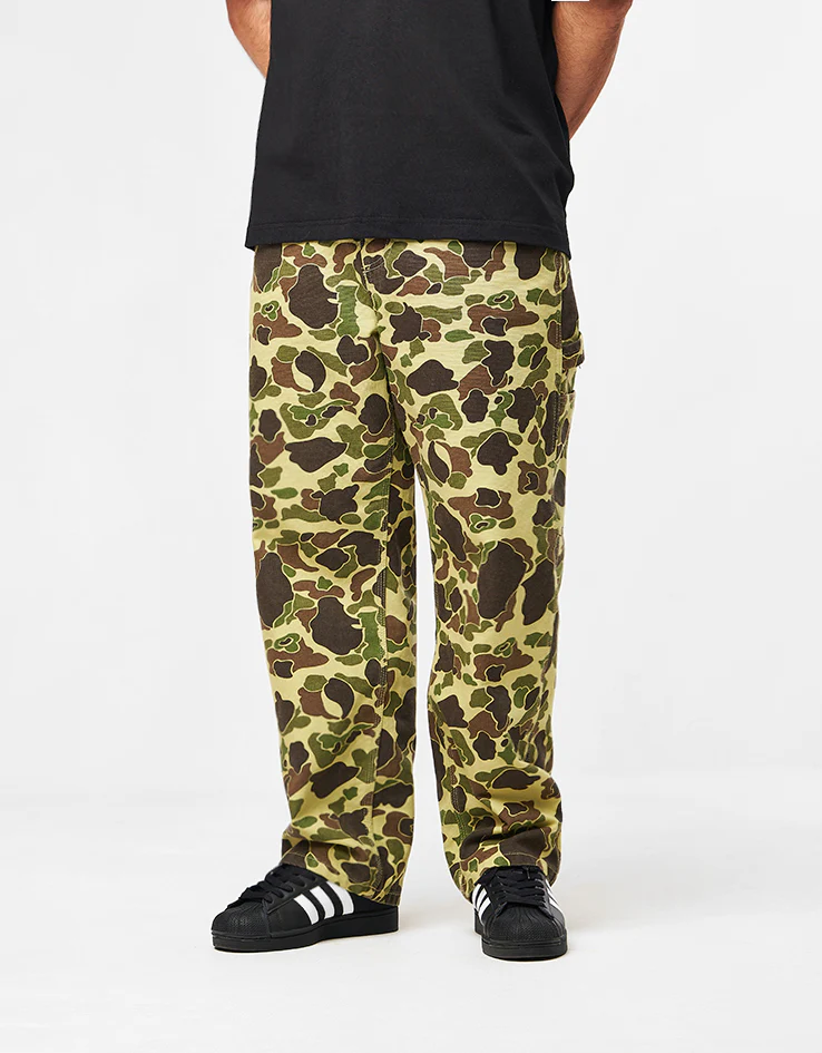 Carhartt WIP Single Knee Pant - Camo Duck/Green (Stone Washed) - Image 2