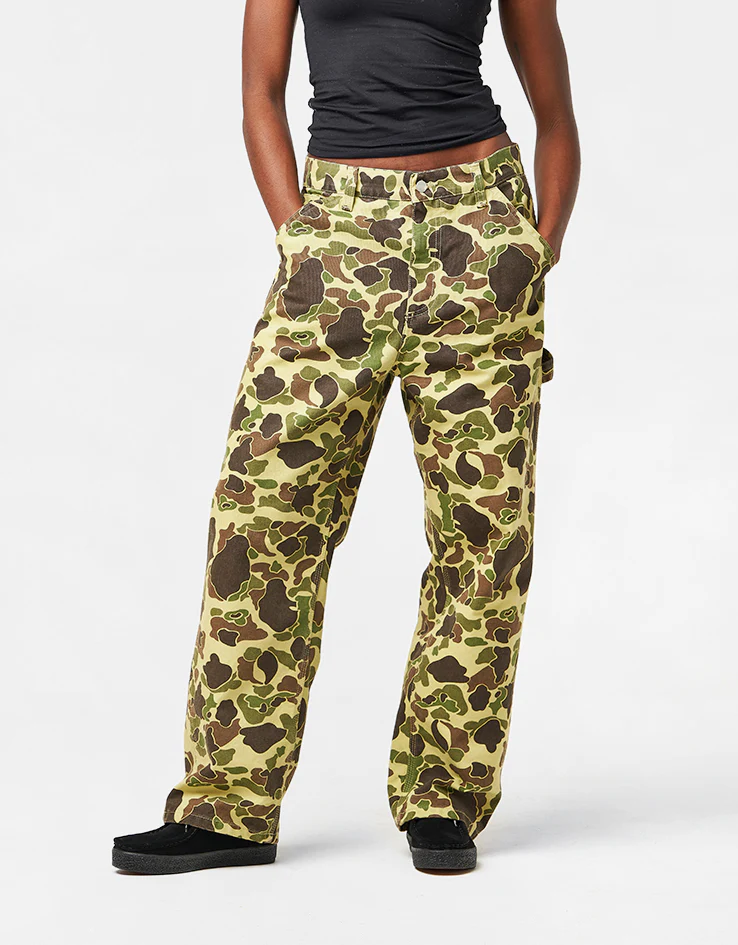 Carhartt WIP Single Knee Pant - Camo Duck/Green (Stone Washed) - Image 8