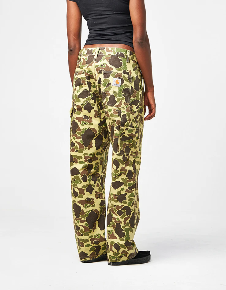 Carhartt WIP Single Knee Pant - Camo Duck/Green (Stone Washed) - Image 9