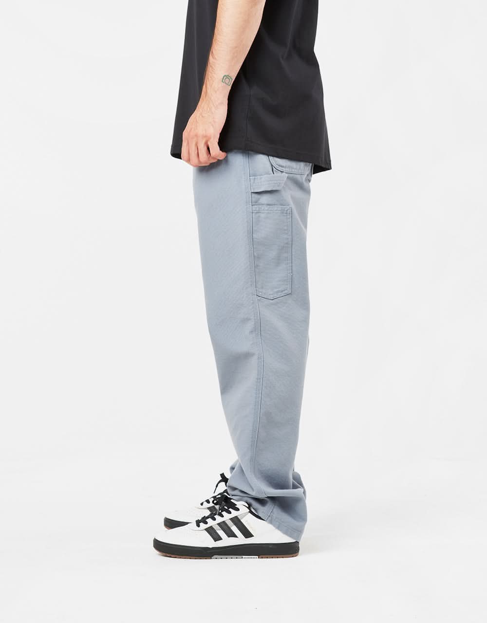 Carhartt WIP Single Knee Pant - Dove Grey (Rinsed) - Image 3