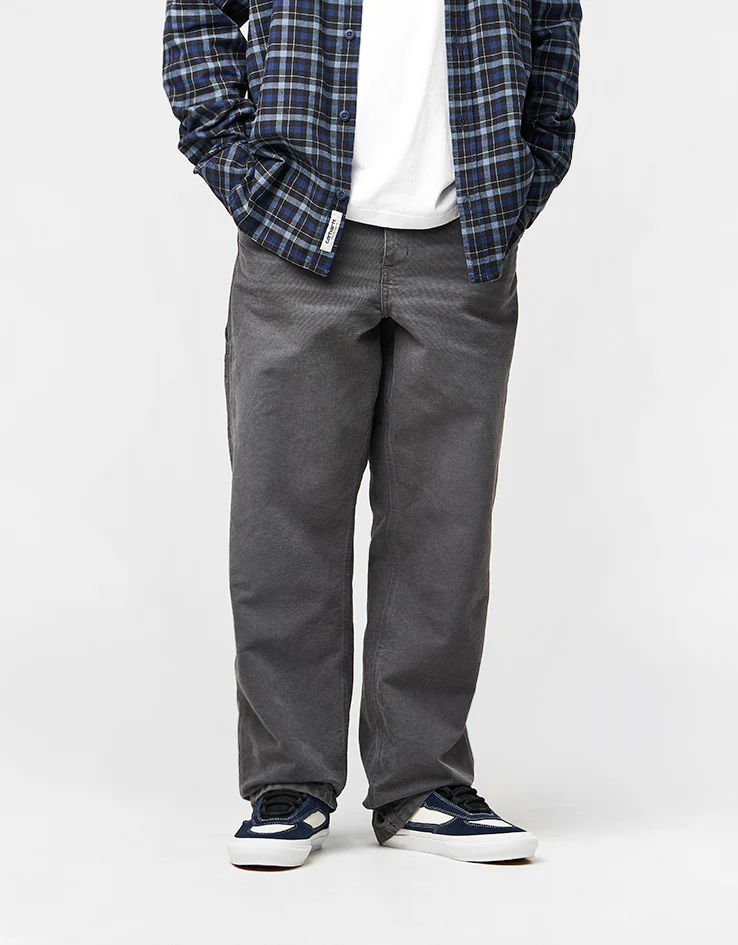 Carhartt WIP Single Knee Pant - Graphite (Stone Canvas)