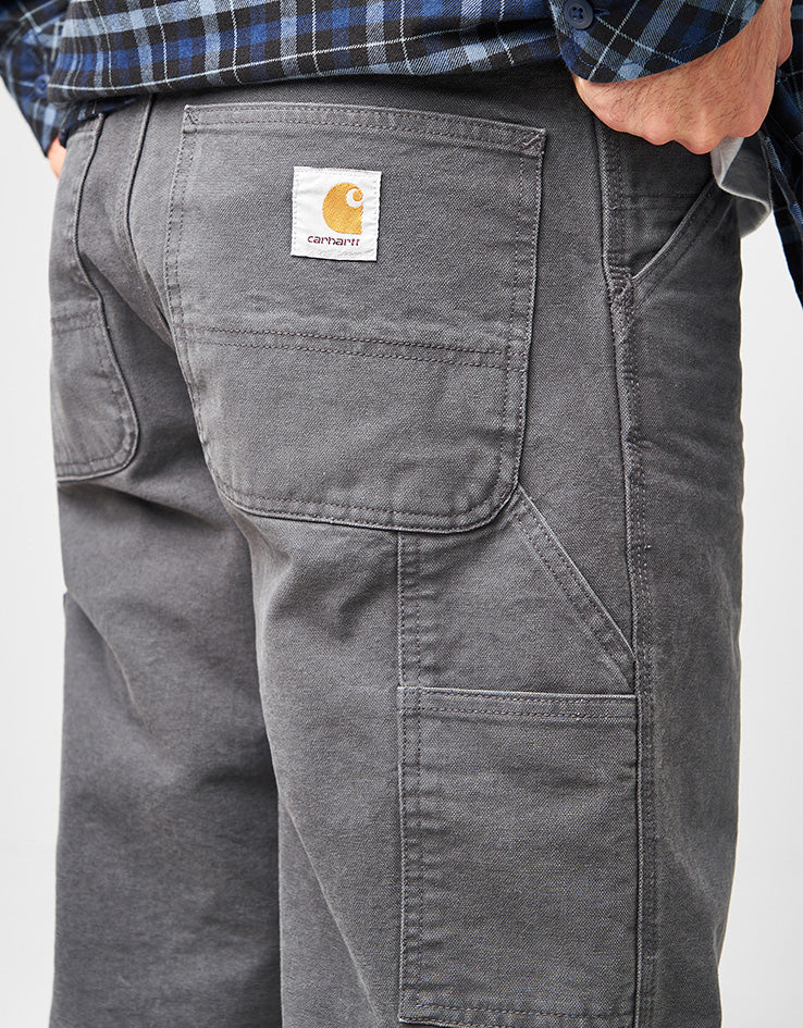 Carhartt WIP Single Knee Pant - Graphite (Stone Canvas) - Image 4