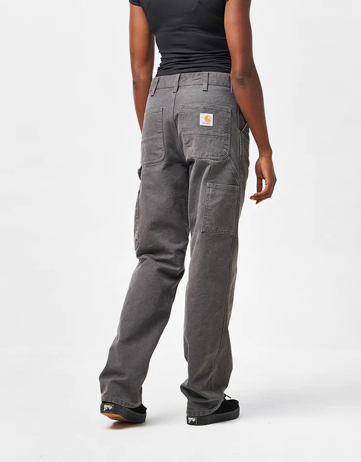 Carhartt WIP Single Knee Pant - Graphite (Stone Canvas) - Image 8