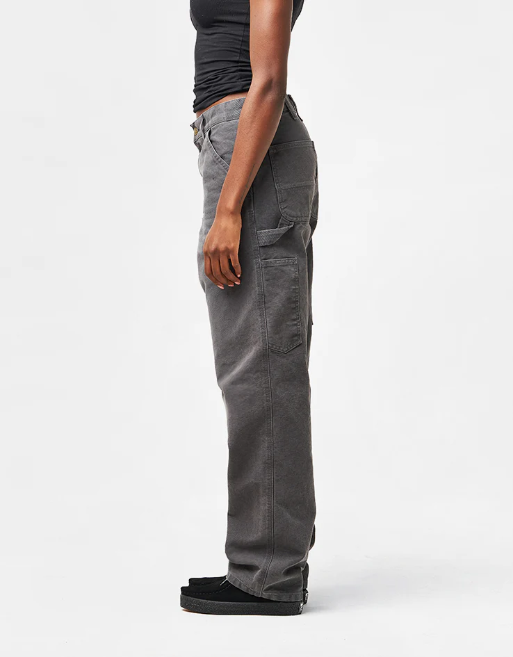 Carhartt WIP Single Knee Pant - Graphite (Stone Canvas) - Image 9