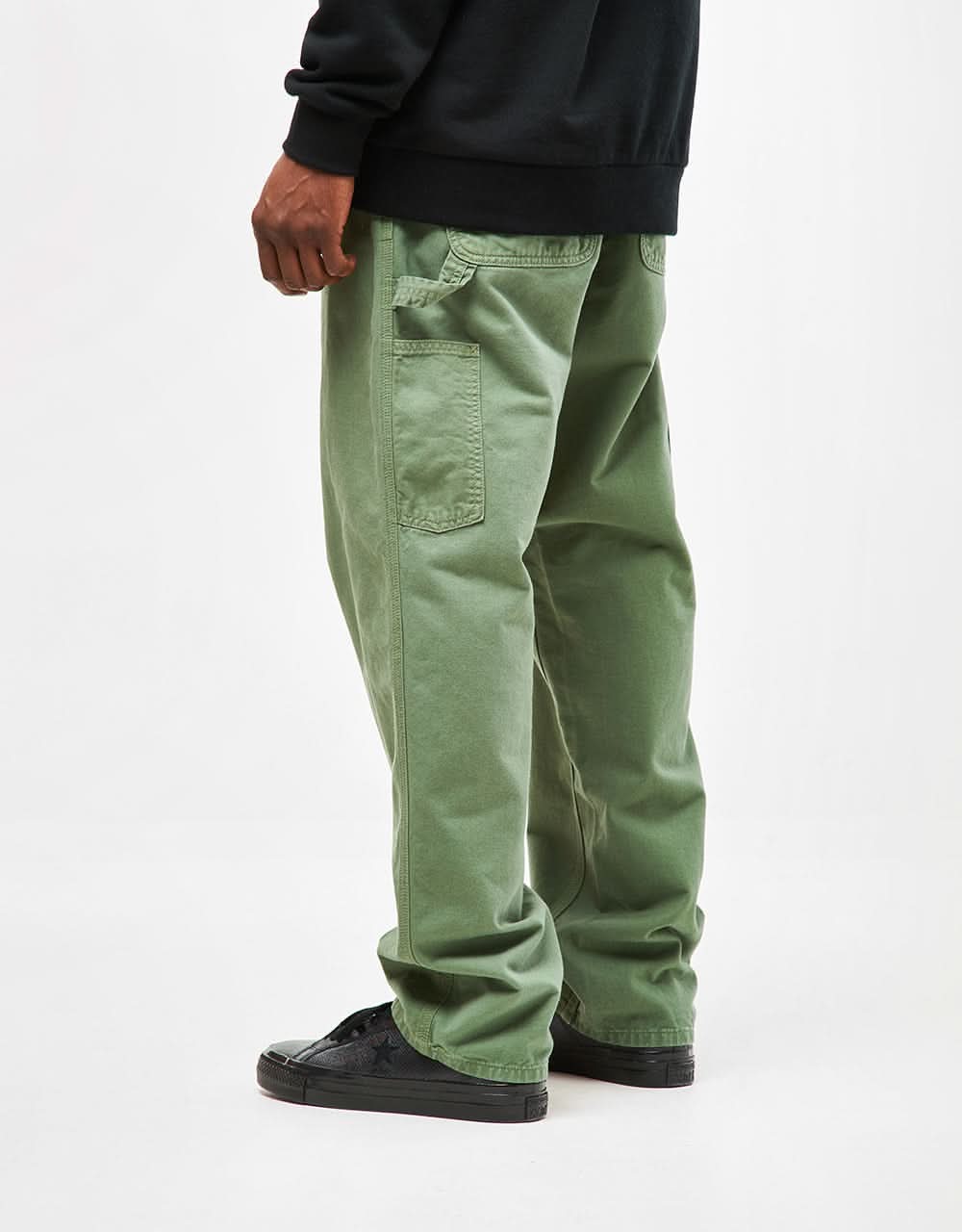 Carhartt WIP Single Knee Pant - Park (Garment Dyed) - Image 3