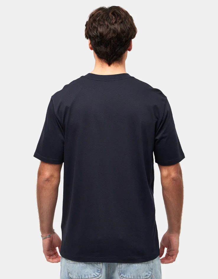 Carhartt WIP Solar Chrome Script T-Shirt - Dark Navy - Image 3