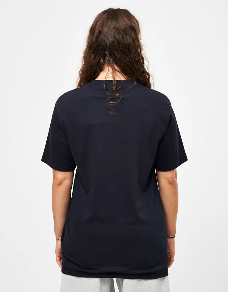 Carhartt WIP Solar Chrome Script T-Shirt - Dark Navy - Image 6