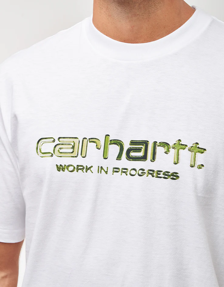 Carhartt WIP Solar Chrome Script T-Shirt - White - Image 3