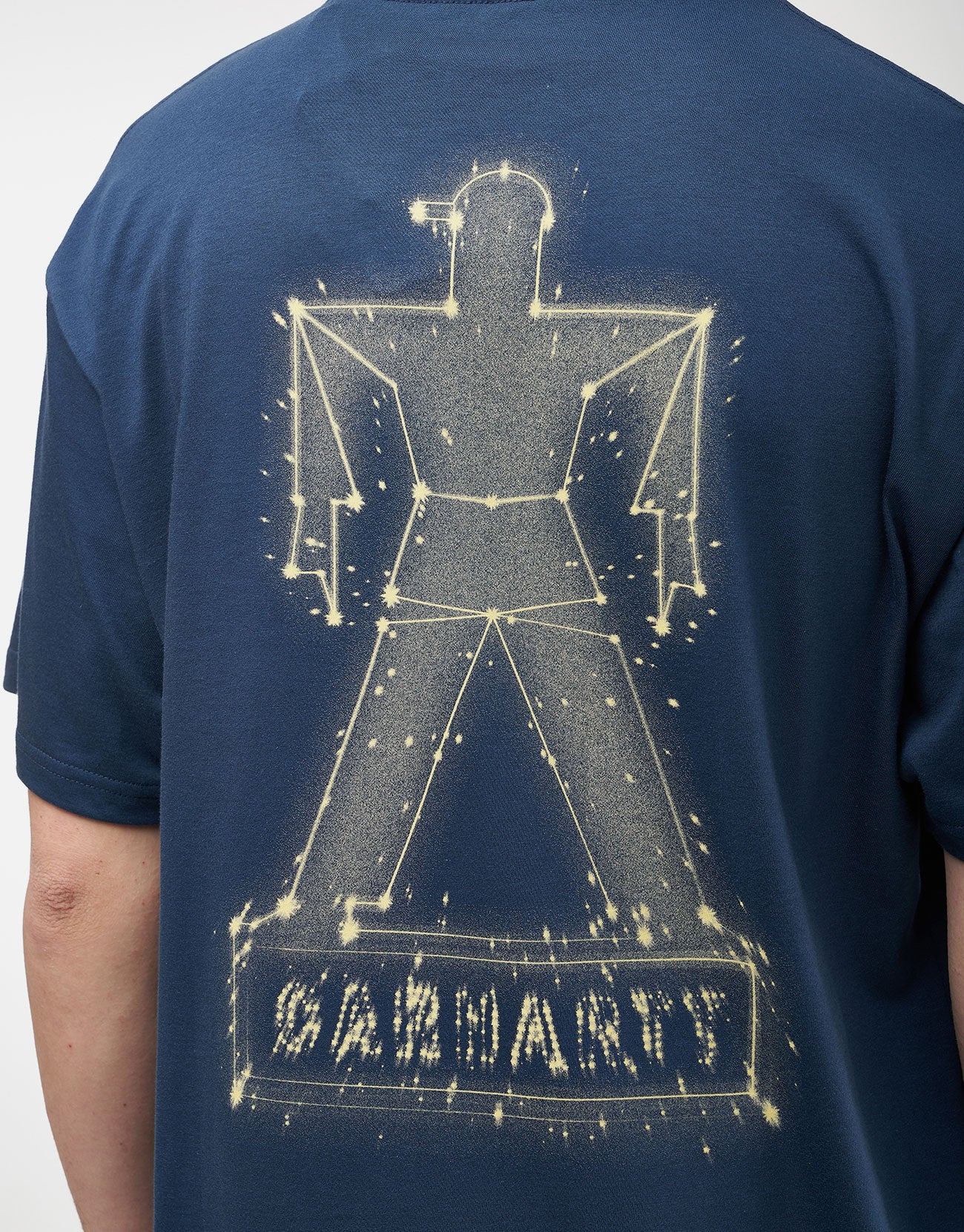 Carhartt WIP Stargazer T-Shirt - Dusky Blue/Yellow - Image 4