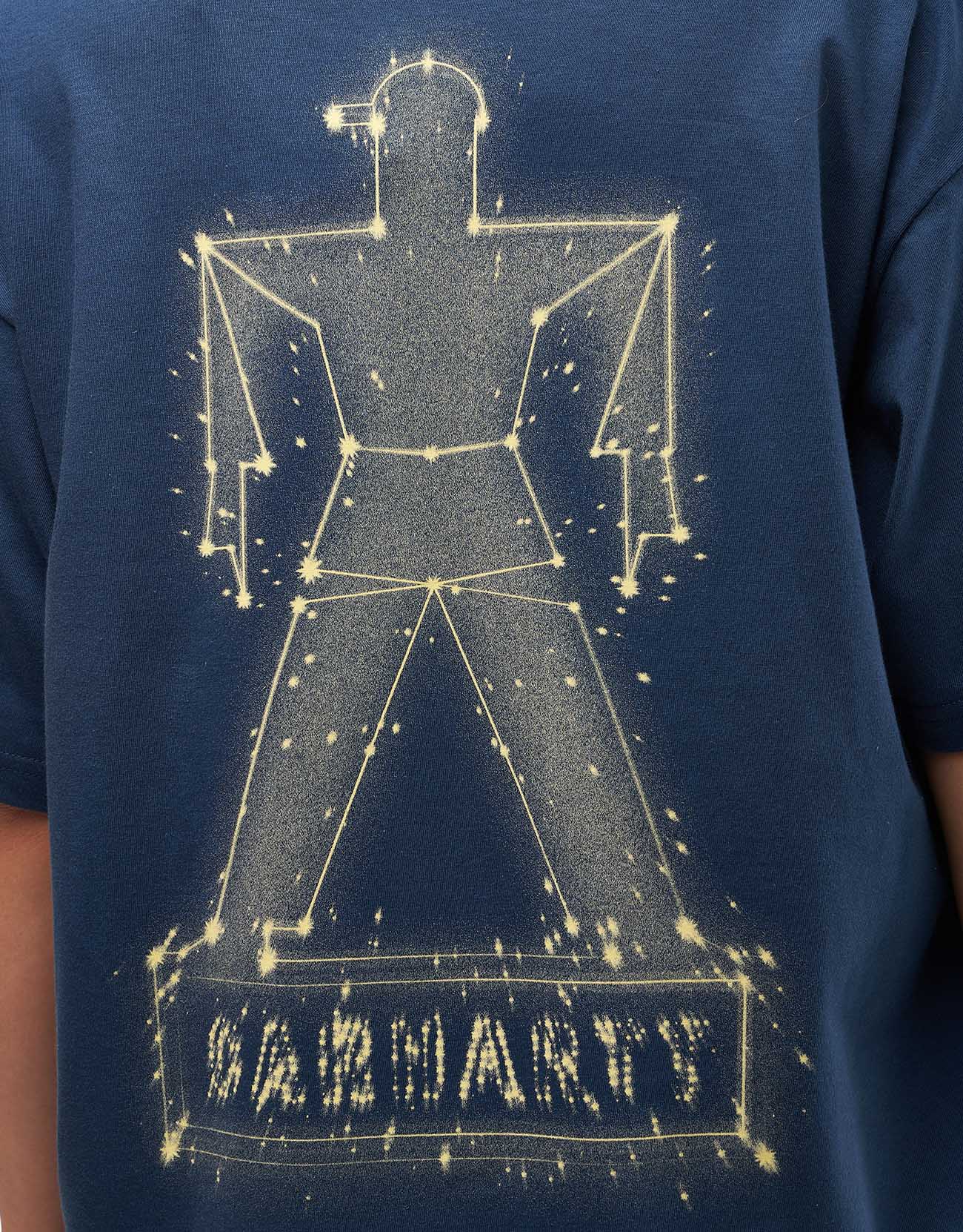 Carhartt WIP Stargazer T-Shirt - Dusky Blue/Yellow - Image 7