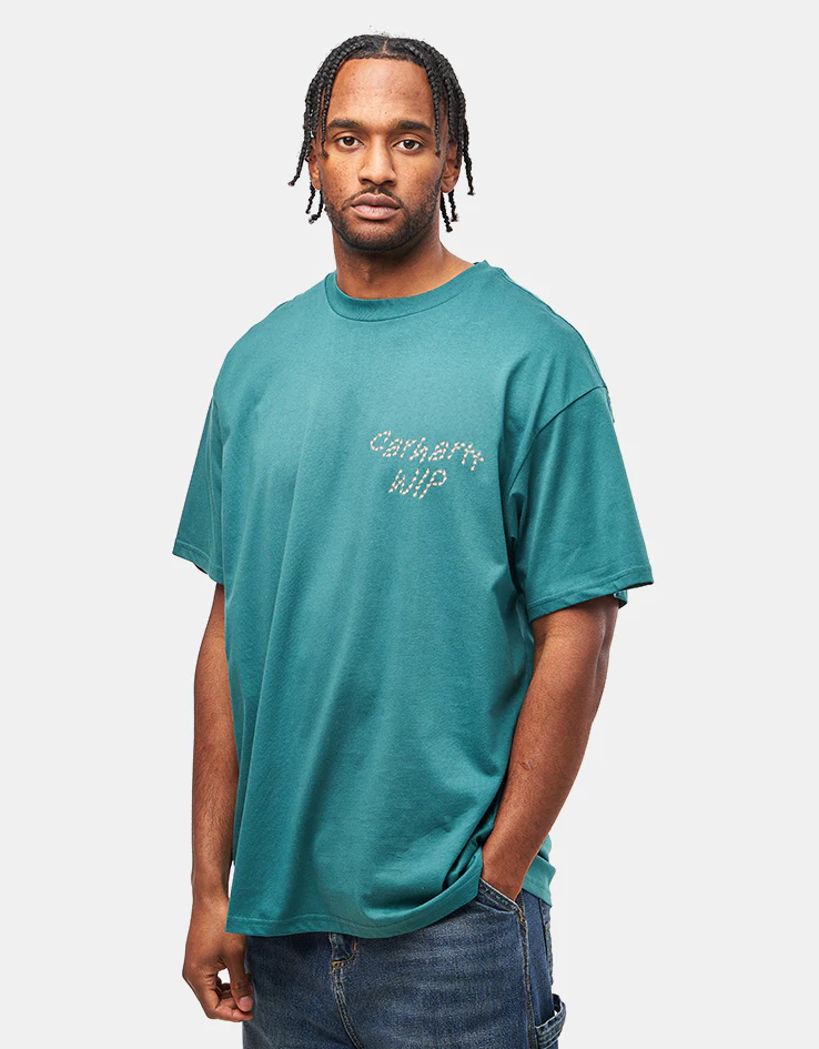 Carhartt WIP Sunflower T-Shirt - Rainforest - Image 2