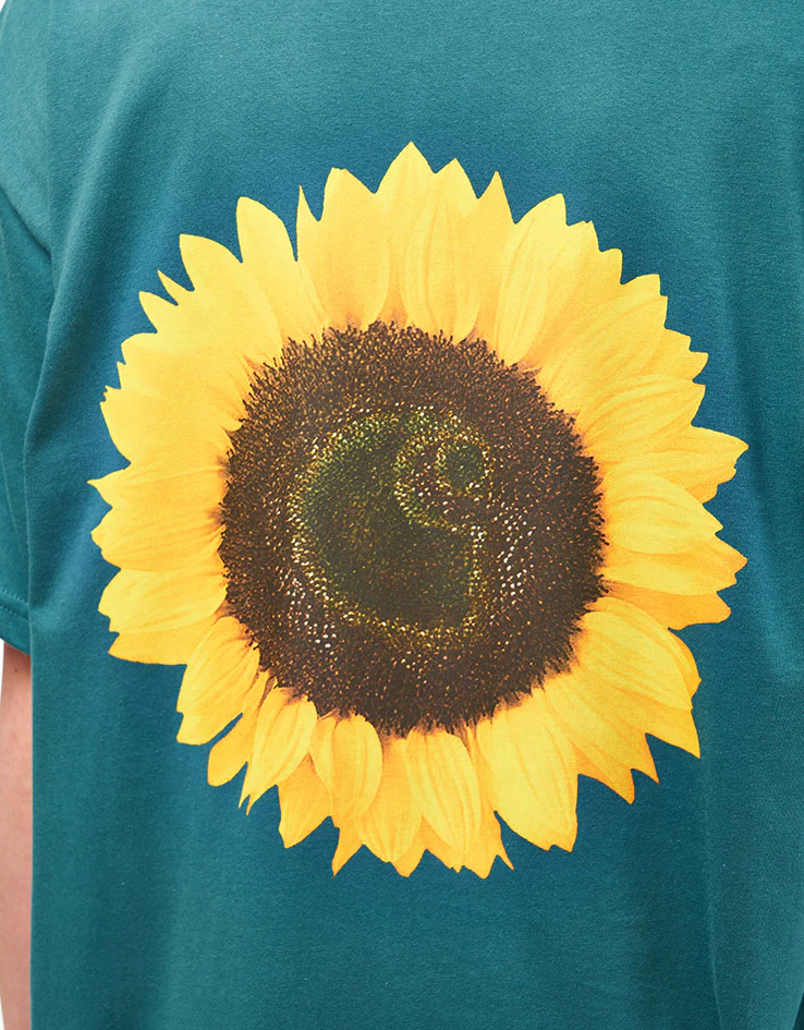 Carhartt WIP Sunflower T-Shirt - Rainforest - Image 7
