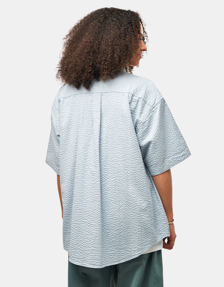 Carhartt WIP Toland S/S Shirt - Toland Stripe/Blue Fog - Image 11
