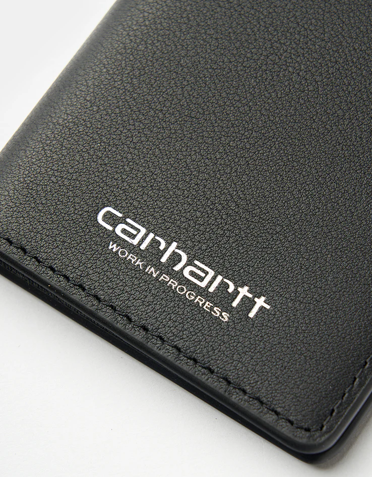 Carhartt WIP Vegas Fold Cardholder - Black/Silver - Image 2