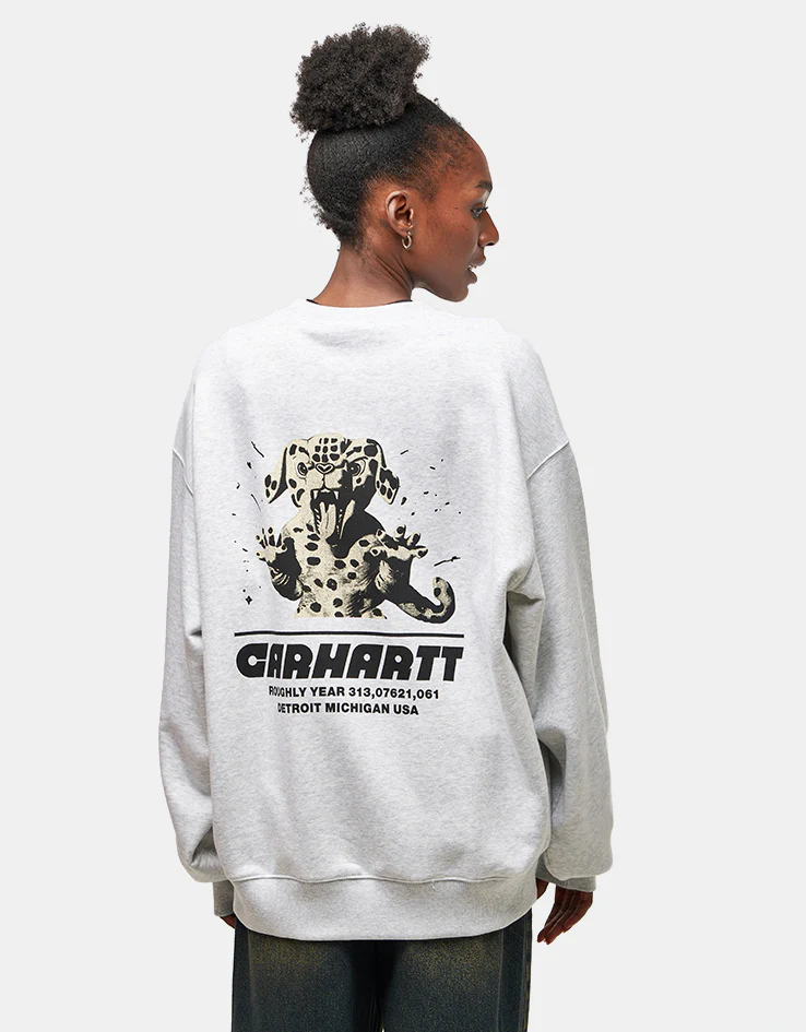 Carhartt WIP Wiptopia Sweatshirt - Ash Heather - Image 5