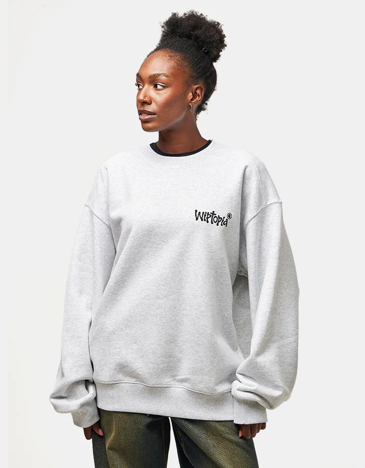 Carhartt WIP Wiptopia Sweatshirt - Ash Heather - Image 6