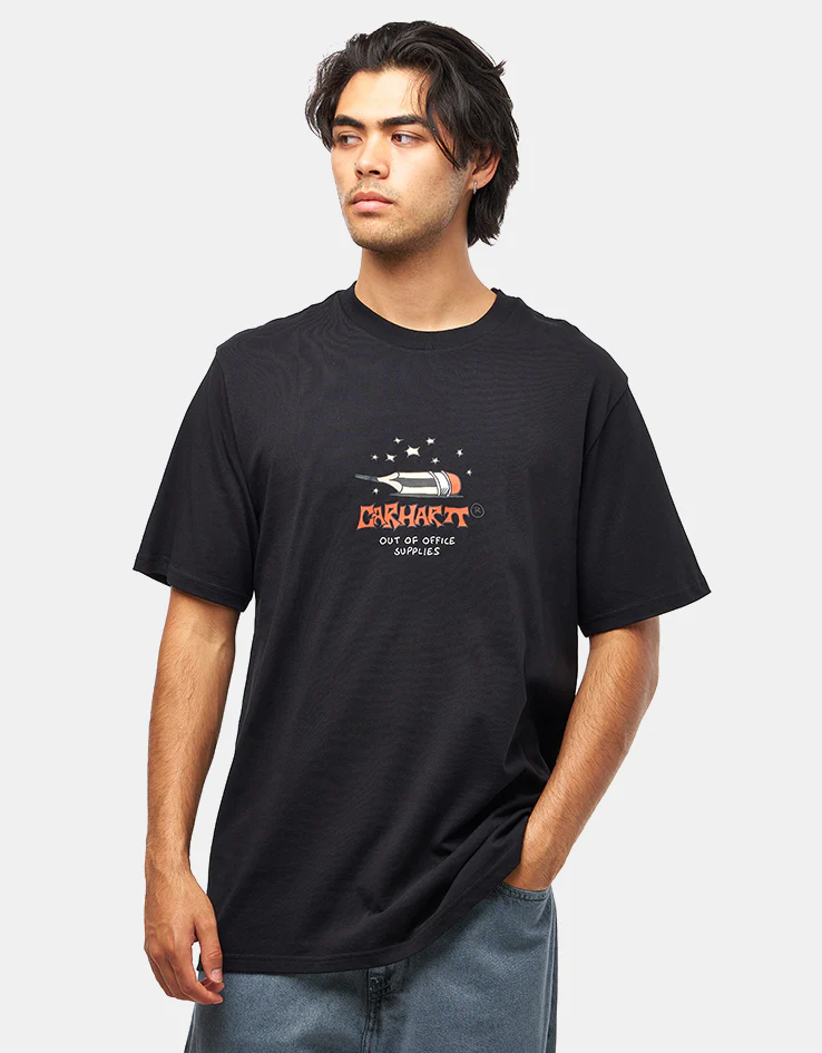 Carhartt WIP Work Life Romance T-Shirt - Black - Image 2